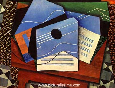 Juan Gris Guitare sur une table