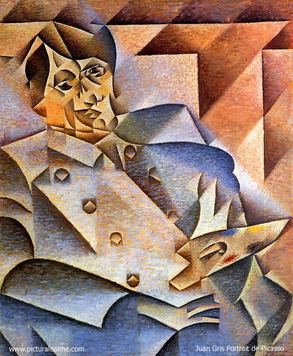 Copie Reproduction Juan Gris portrait de Picasso