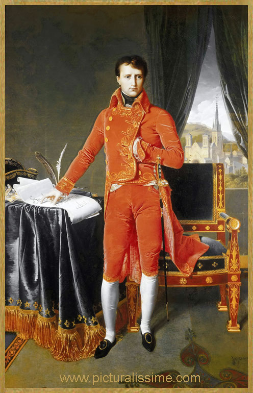 Copie Reproduction de Ingres Bonaparte Premier Consul
