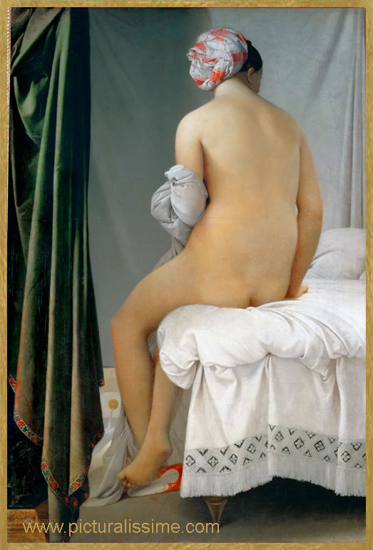 Copie Reproduction de Ingres la Baigneuse Valpion