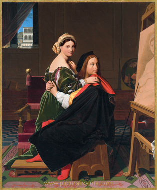 ingres raphal et fornarina