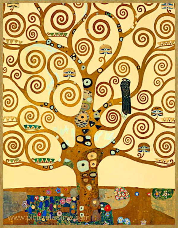 Copie Reproduction de Klimt L'arbre de vie