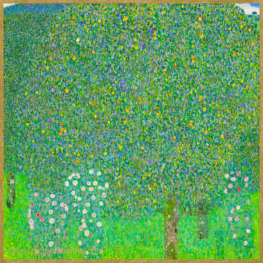 Gustav Klimt Rosiers sous les arbres