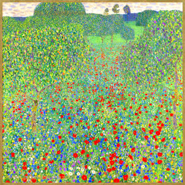 Gustav Klimt champs de coquelicots