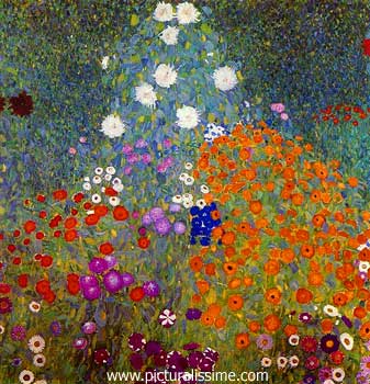 Gustav Klimt Jardin en fleur
