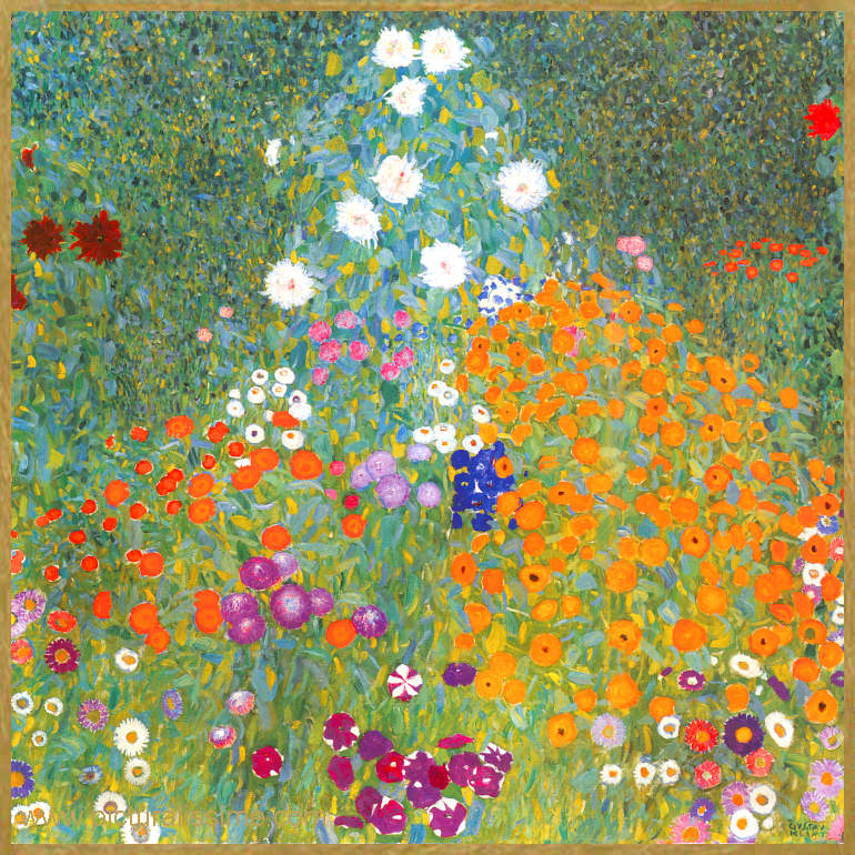 Gustav Klimt Jardin en fleur