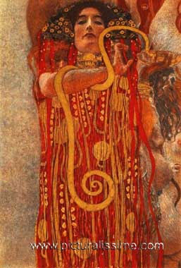 Gustav Klimt La Médecine détail Hygie