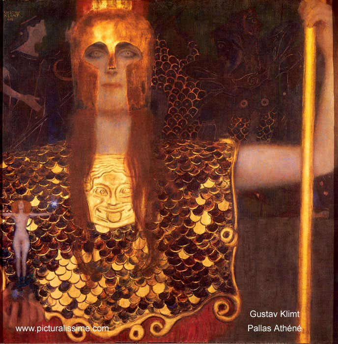 Gustav Klimt Pallas Ath&eacute;n&eacute;