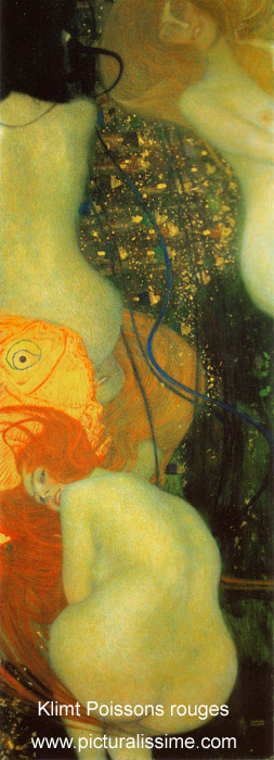 Gustav Klimt Poissons rouges ou d'argent