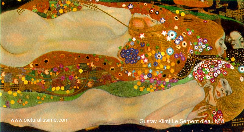 Gustav Klimt Le Serpent d'eau N2