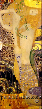 Gustav Klimt le serpent d'eau