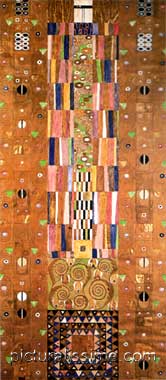 Gustav Klimt Frise Stoclet petit coté
