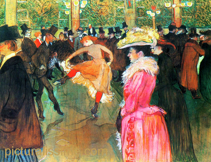 Toulouse Lautrec Danse au Moulin Rouge