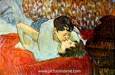 toulouse lautrec le baiser