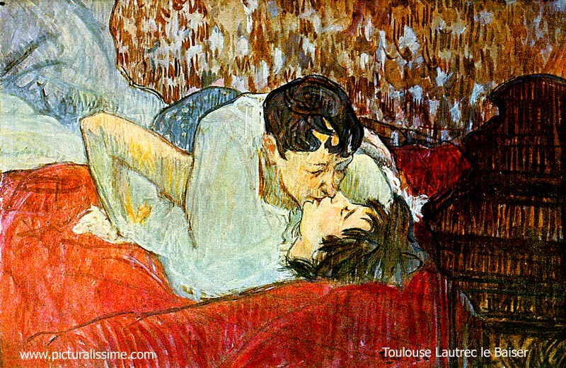 Copie Reproduction de Lautrecle Baiser