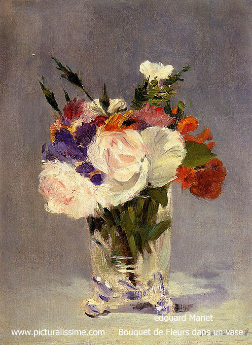 édouard Manet Bouquet de Fleurs dans un vase