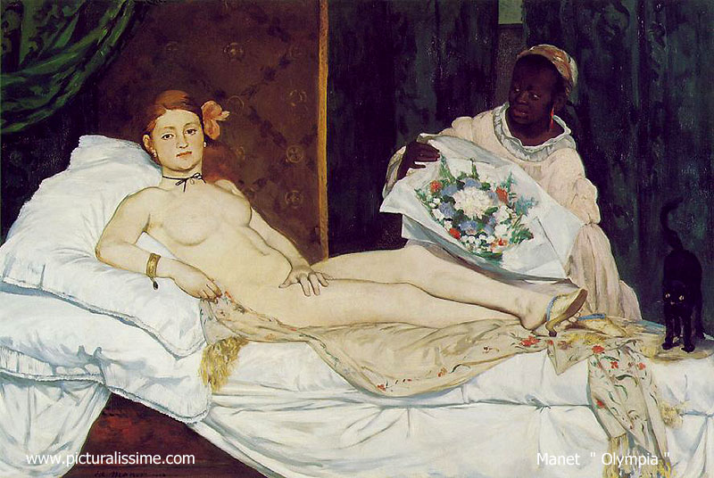 Copie Reproduction de Manet Olympia