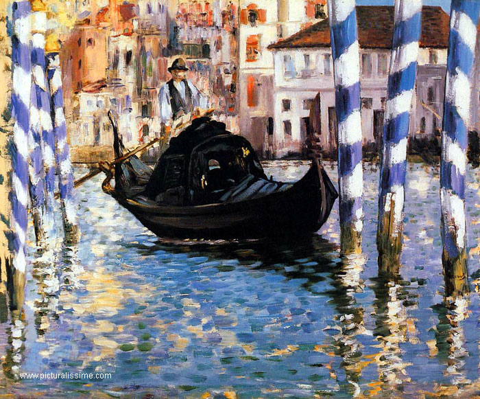 Copie Reproduction de Manet le Grand Canal etagrave; Venise