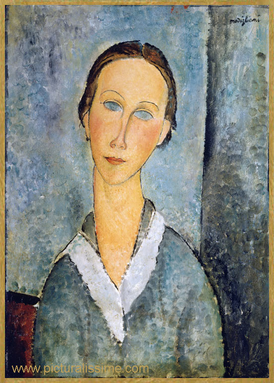 copie reproduction de Modigliani Fille en blouse de marin