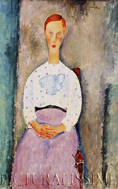 modigliani amedeo femme blouse polka