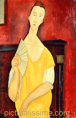 Amedeo Modigliani Femme à l'éventail Lunia Czechowska