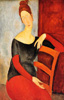 Modigliani Jeanne Hébuterne appuyée à une chaise