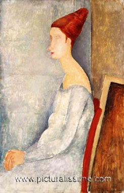 Amedeo Modigliani jeanne Hébuterne de profile