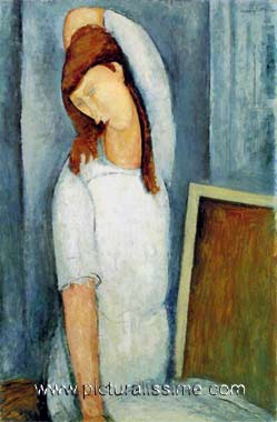 Modigliani Jeanne Hébuterne Bras gauche derrière la tête