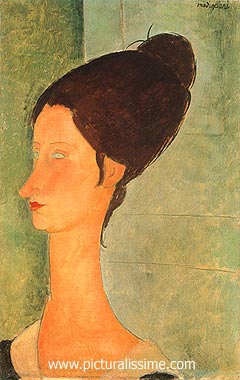 Modigliani Jeanne Hébuterne de profil