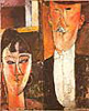 Modigliani la Mariée et le Marié les époux