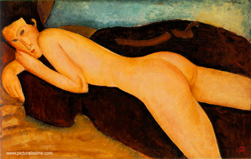 copie reproduction de Modigliani Nu de dos