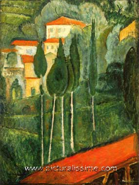Modigliani Paysage dans le Midi
