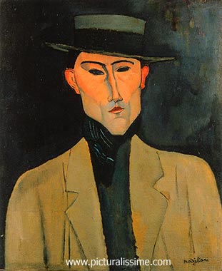 Modigliani Portrait d'homme au chapeau