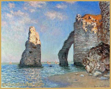 Claude Monet l'Aiguille et la Falaise d'Aval