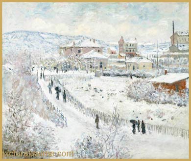 Claude Monet Argenteuil sous la neige
