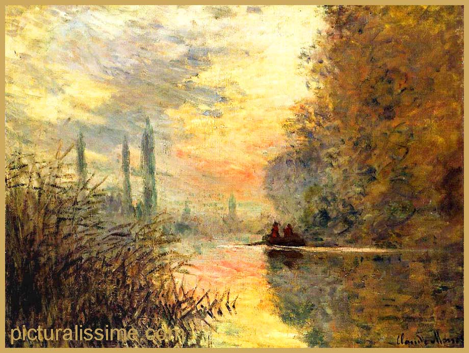 copie reproduction Monet Argenteuil le soir
