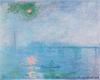 Monet Charing Cross Bridge, brouillard sur la Tamise