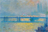 Monet Charing Cross Bridge, temps couvert