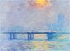 Monet Charing Cross Bridge, la Tamise