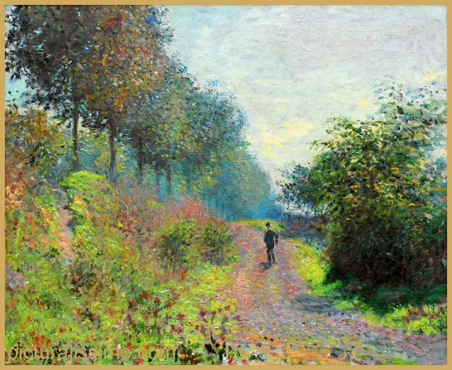 copie reproduction Monet Le Chemin abrité