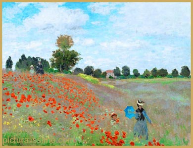 Claude Monet les Coquelicots, la promenade Orsay