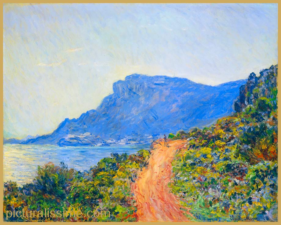 copie reproduction Monet la Corniche à Monaco