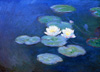 Monet Nymphéas effet du soir