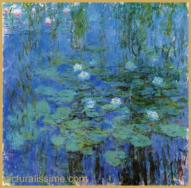 Claude Monet Les Nymphéas Bleus