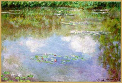 Claude Monet nymphéas nuages