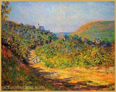 Claude Monet les petites Dalles le fond du pays