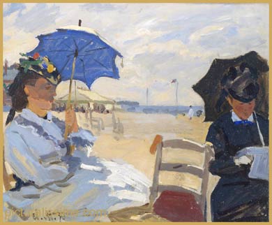 Claude Monet la plage à trouville