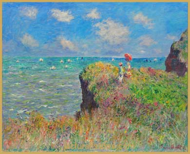 Claude Monet Promenade sur la falaise