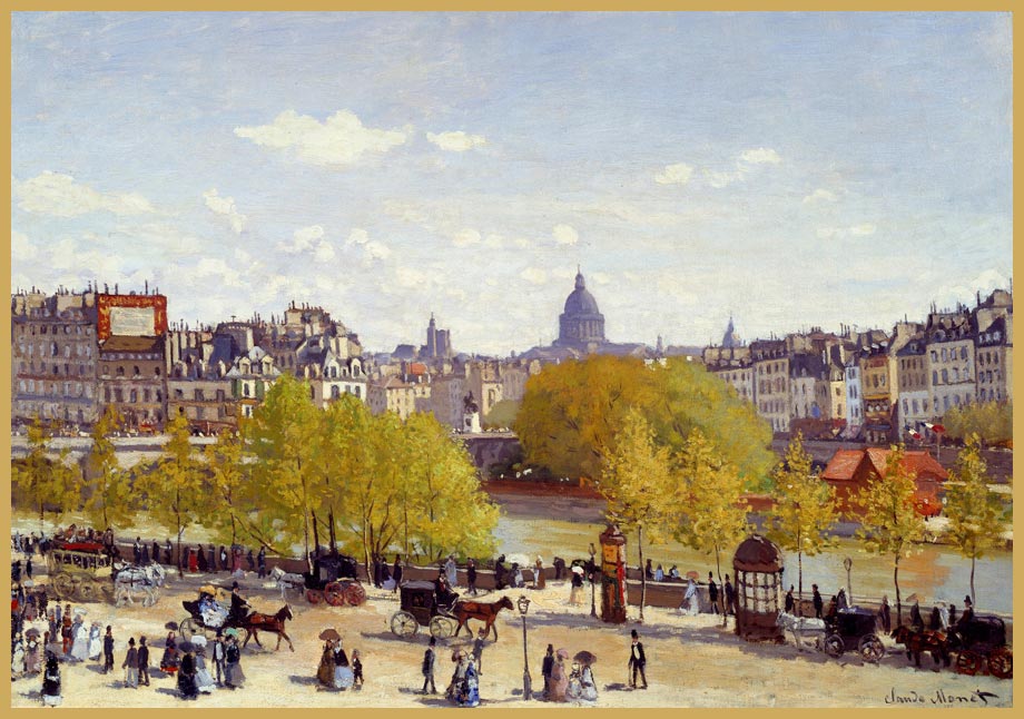 copie reproduction Monet le Quai du Louvre à Paris