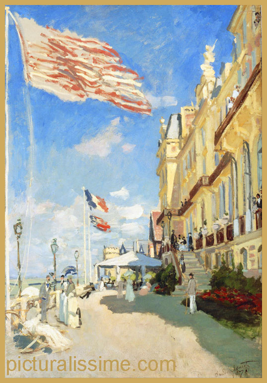 copie reproduction Monet Hotel des Roches noires etagrave; Trouville